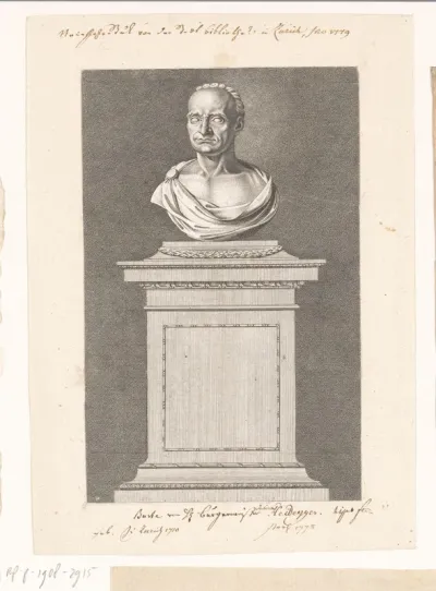 Buste van Johann Heinrich Heidegger