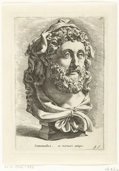 Buste van keizer Commodus als Herkules