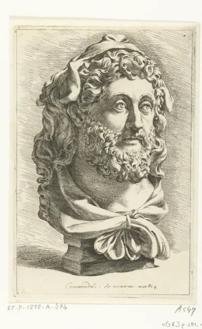 Buste van keizer Commodus als Herkules