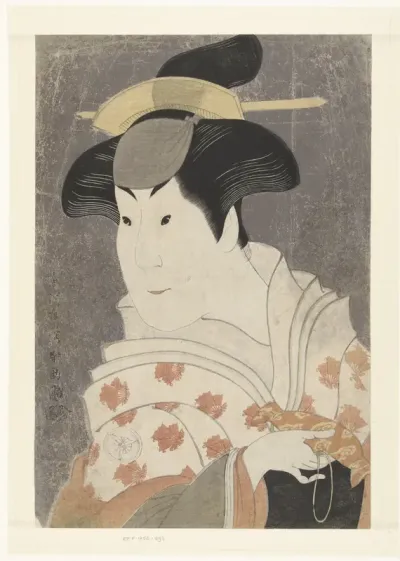 Busteportret van Iwai Hanshiro IV.