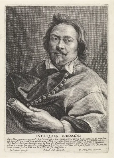 Busteportret van Jacques Jordaens