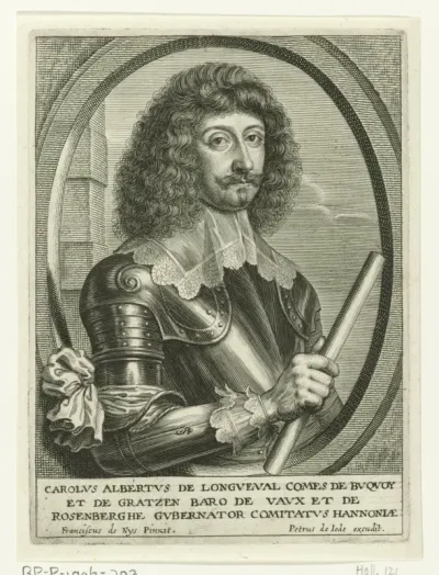 Busteportret van Karel Albert de Longueval