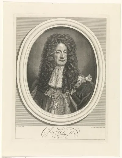 Busteportret van Karel II van Engeland
