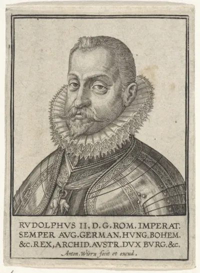 Busteportret van keizer Rudolf II van Habsburg