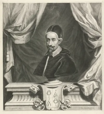 Busteportret van paus Alexander VII