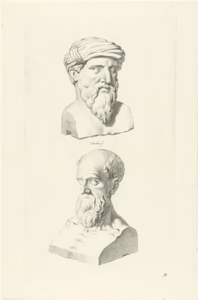 Bustes van Antisthenes en Cleisthenes