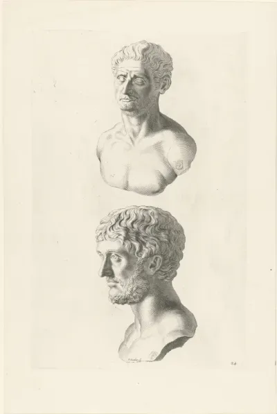 Bustes van Lucius Junius Brutus en Marcus Junius Brutus