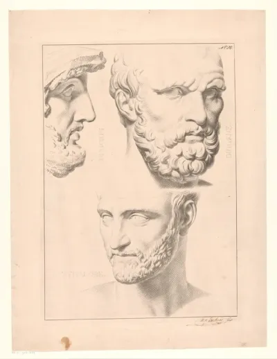Bustes van Phokion, Diogenes en Pythagoras
