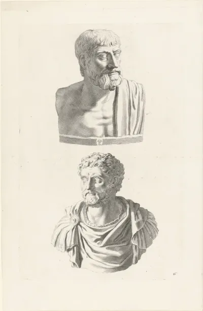 Bustes van Pindarus en Antoninus Pius