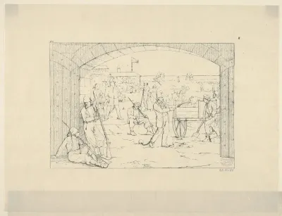 Butler's Victims of Fort St. Philip (from Confederate War Etchings)