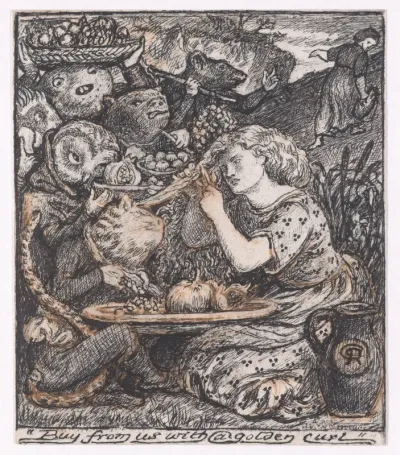 Buy from us with a golden curl, for "The Goblin Market"