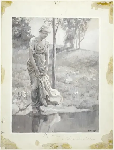 By a Clear Pool, Wherein She Passioned to See Herself