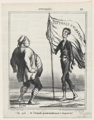 By God! If Ireland should really wave this flag now!, from "News of the Day"