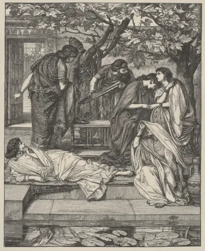 By the Rivers of Babylon, from "Dalziels' Bible Gallery"