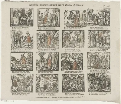 Bybelsche printverbeeldingen van 't Nieuwe Testament