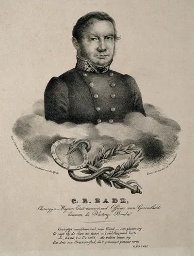 C. E. Bade. Lithograph after P. van den Eynde