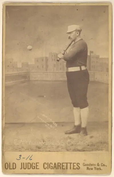 C.W. Williamson, Shortstop, Chicago, from the series Old Judge Cigarettes