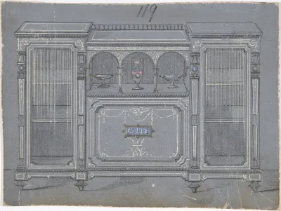 Cabinet Design with a Porcelain Plaque