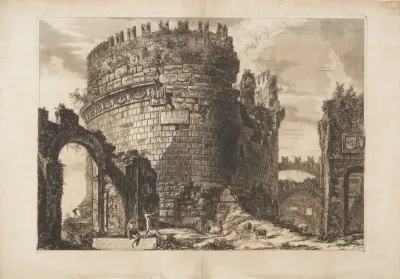 Caecilia Metella's grav på Via Appia udenfor Rom