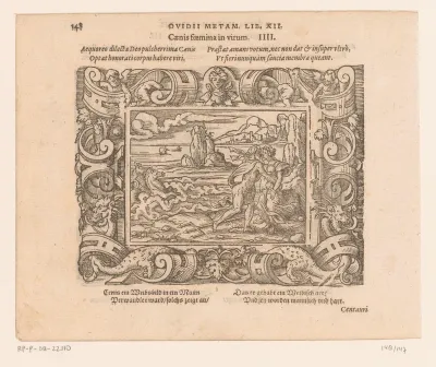 Caenis omhelsd door Neptunus