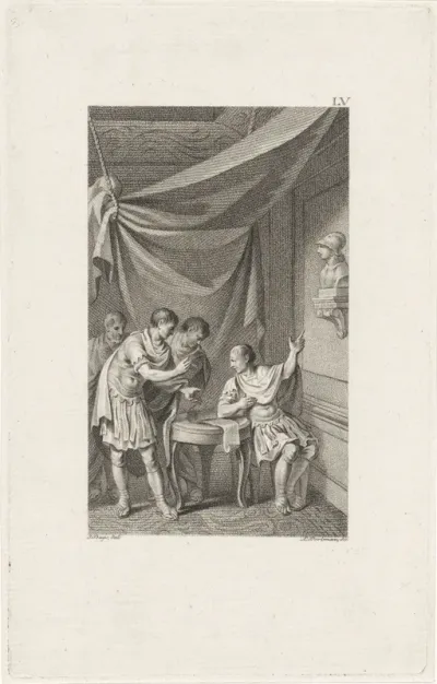 Caesar bewondert Alexander de Grote