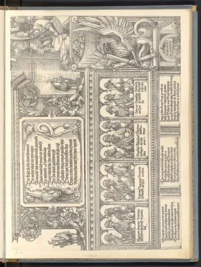 Caesarengalerie (Die Ehrenpforte Kaiser Maximilians I., linkes Seitenportal, C 3)