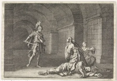 Caesonia met haar dochter door Lupus gedood