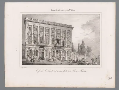 Café de l'Amitié aan het Koningsplein te Brussel