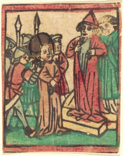 Caiaphas Tearing his Clothes