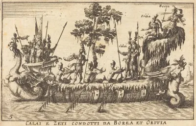 Calai e Zeti condotti da Borea et Oritia