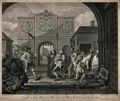 Calais gate: the Host is administered to sick people, while emaciated and ragged French people go about their business