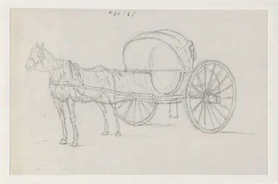 Calèche met één paard