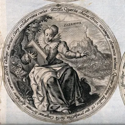 Calliope. Engraving by C. de Passe