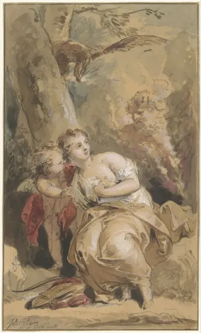 Callisto, Amor en Jupiter met de adelaar