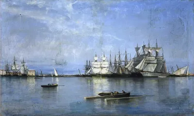 Calma en el puerto de Valencia