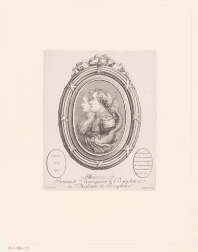Camee met de portretten van Lodewijk van Frankrijk en Maria Josepha van Saksen