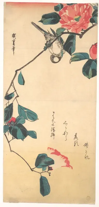Camellia and Bullfinch