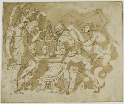 Camillus Attacking Brennus