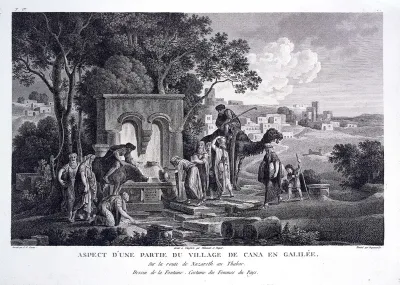 Cana of Galilee, Israel: an ancient water fountain in use