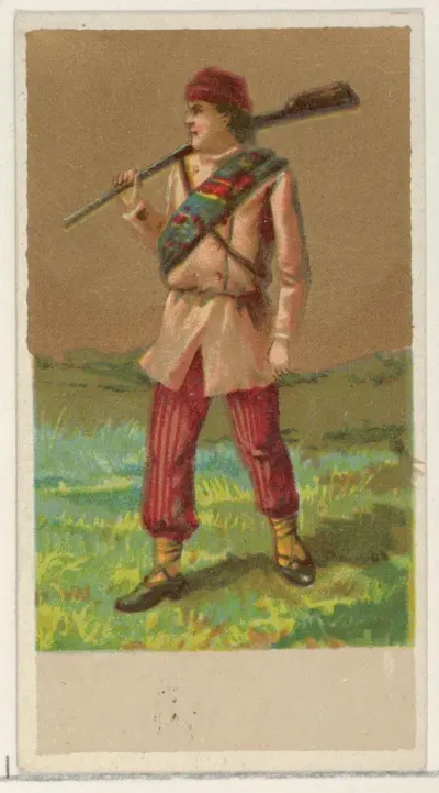 Canada, from the Natives in Costume series (N16), Teofani Issue, for Allen & Ginter Cigarettes Brands
