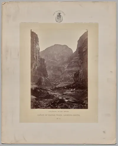 Canon of Kanab Wash, Looking South, Colorado River