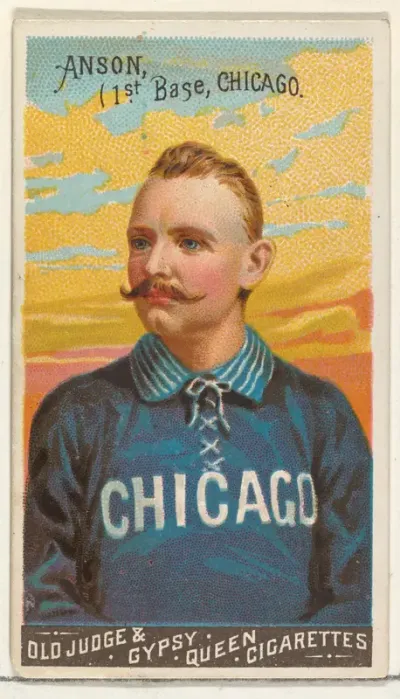 Cap Anson, 1st Base, Chicago, from the Goodwin Champion series for Old Judge and Gypsy Queen Cigarettes
