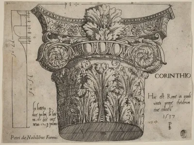 Capital from the Colosseum, Rome