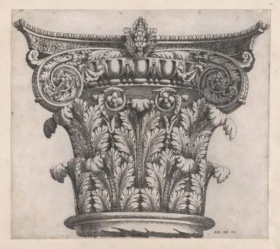 Capital of Composite Order, from "Speculum Romanae Magnificentiae"