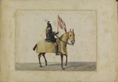 (Capitão das guardas no cortejo de São Jorge)