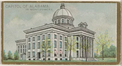 Capitol of Alabama in Montgomery, from the General Government and State Capitol Buildings series (N14) for Allen & Ginter Cigarettes Brands