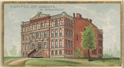 Capitol of Dakota in Bismarck, from the General Government and State Capitol Buildings series (N14) for Allen & Ginter Cigarettes Brands