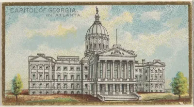 Capitol of Georgia in Atlanta, from the General Government and State Capitol Buildings series (N14) for Allen & Ginter Cigarettes Brands