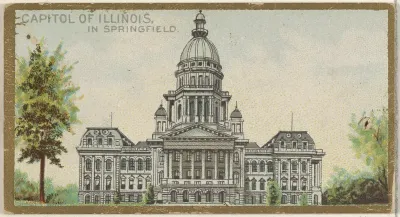 Capitol of Illinois in Springfield, from the General Government and State Capitol Buildings series (N14) for Allen & Ginter Cigarettes Brands