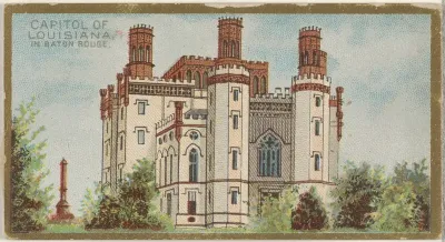 Capitol of Louisiana in Baton Rouge, from the General Government and State Capitol Buildings series (N14) for Allen & Ginter Cigarettes Brands